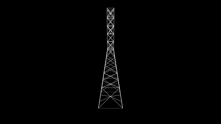 ELECTRIC TOWER TRANSMISSION 1 3D Model