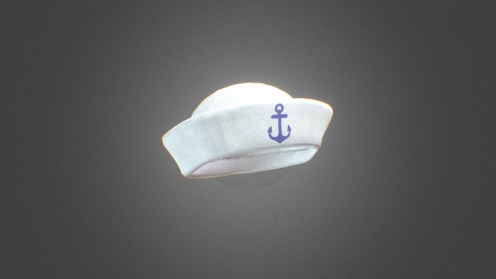 Sea Captain Hat V2 3D Model