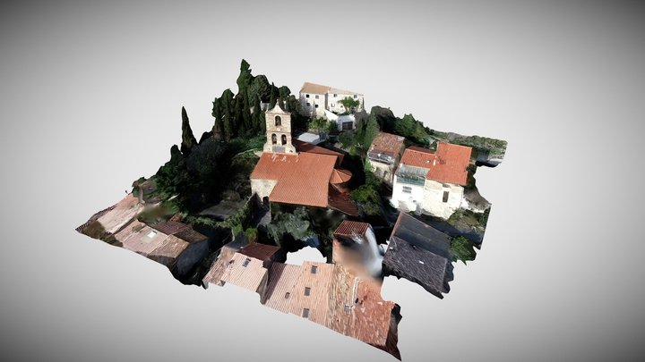 Vingrau - église Haute 3D Model