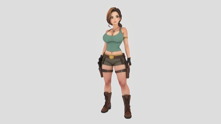 Tomb Raider Laracroft 3D Model