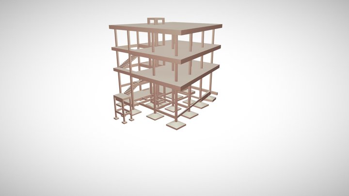 3D - Projeto estrutural - Galeria 3D Model