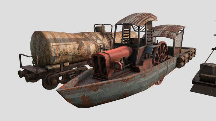DAE 5 Finished Props - Rustborn 3D Model