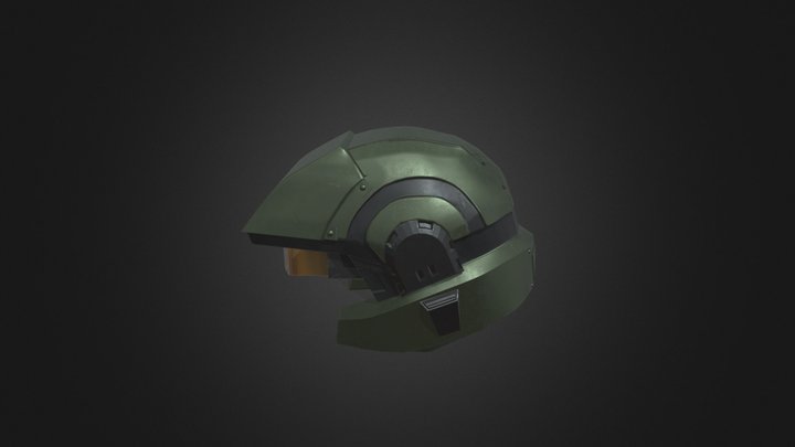 HALO 3 marine helmet 3D Model