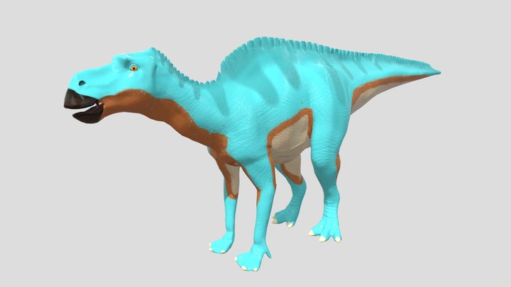 Maiasaura With Rig 3D Model