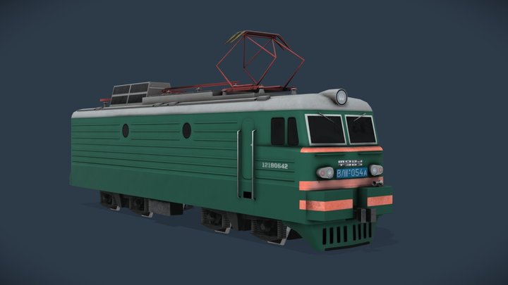 Soviet electric locomotive VL11 3D Model