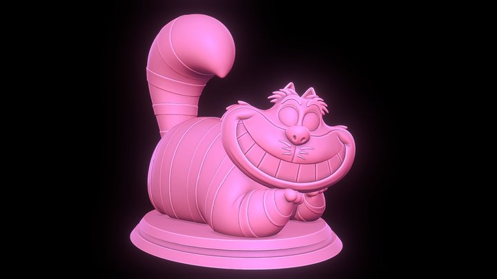 Cheshire cat - Alice in Wonderland 3D print 3D Model