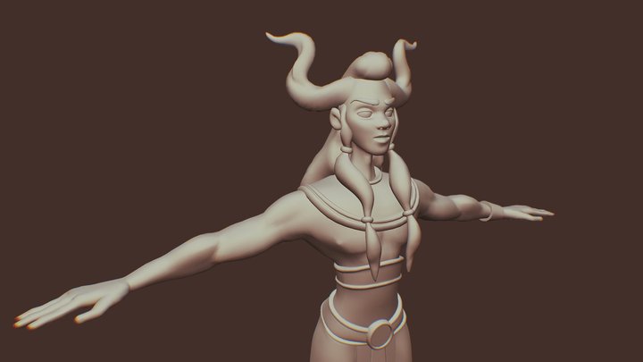 3D "Egypt Character Study" (Jessica Madorran) 3D Model