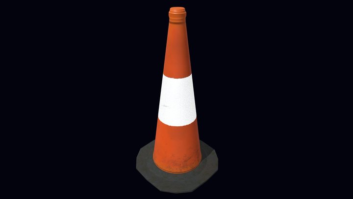 Traffic Cone 3D Model