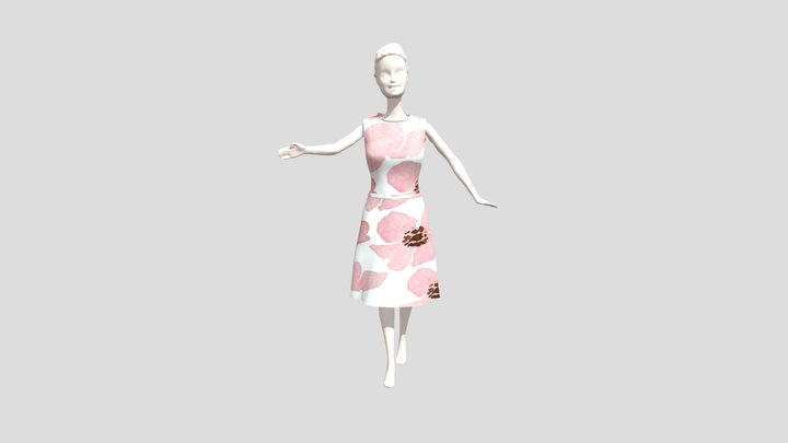Barbie Flower 3D Model