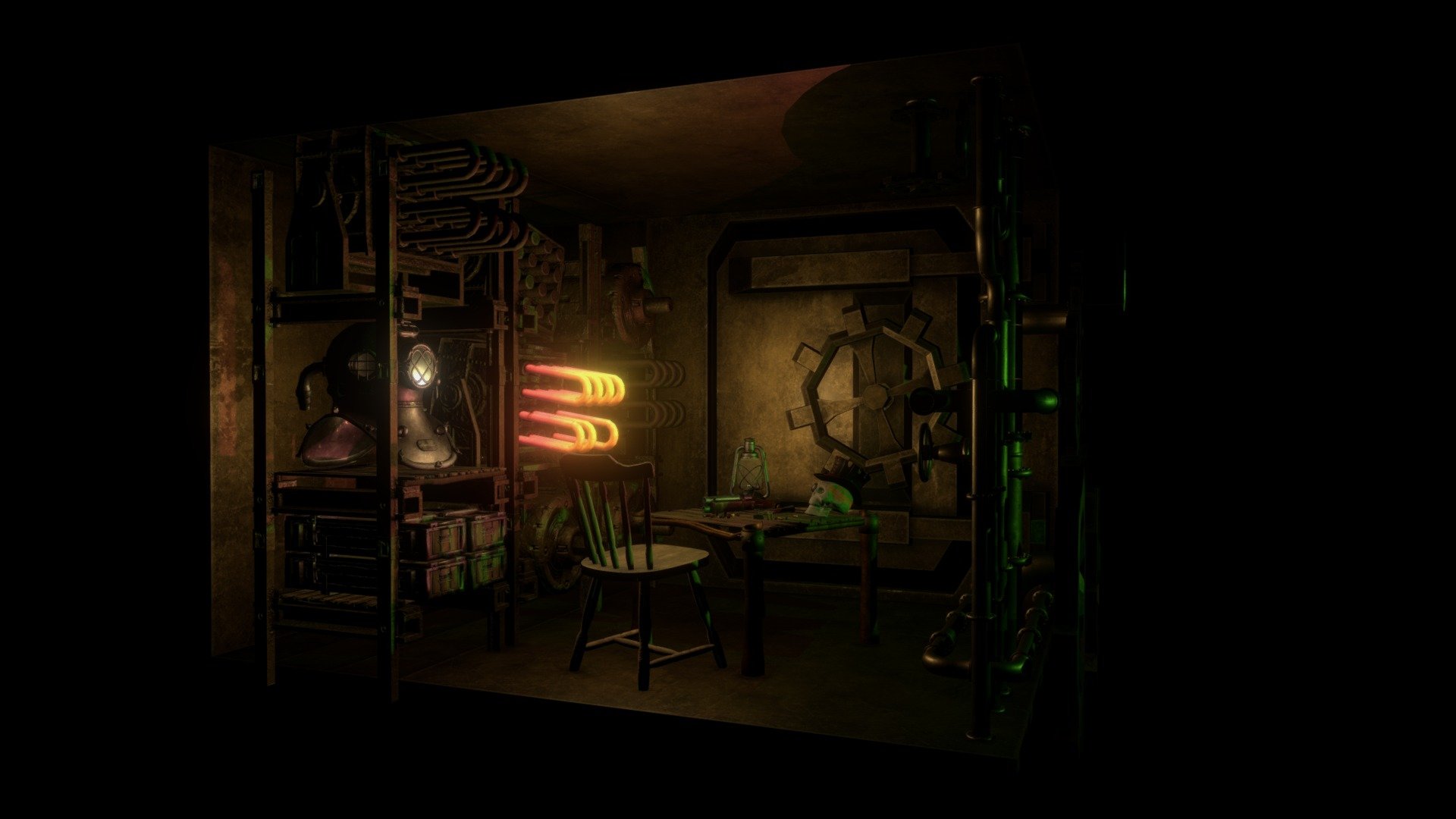 steampunk concept room