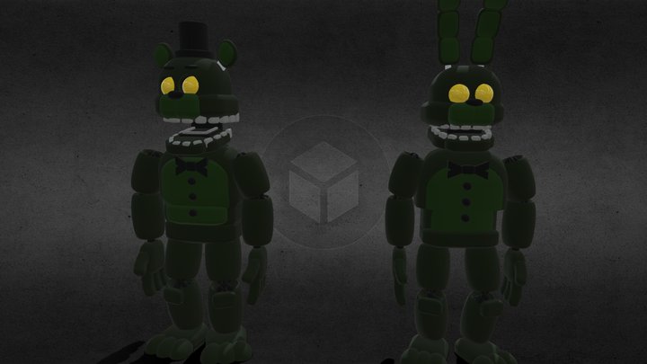 Dreadbear & Haunted Bonnie 3D Model