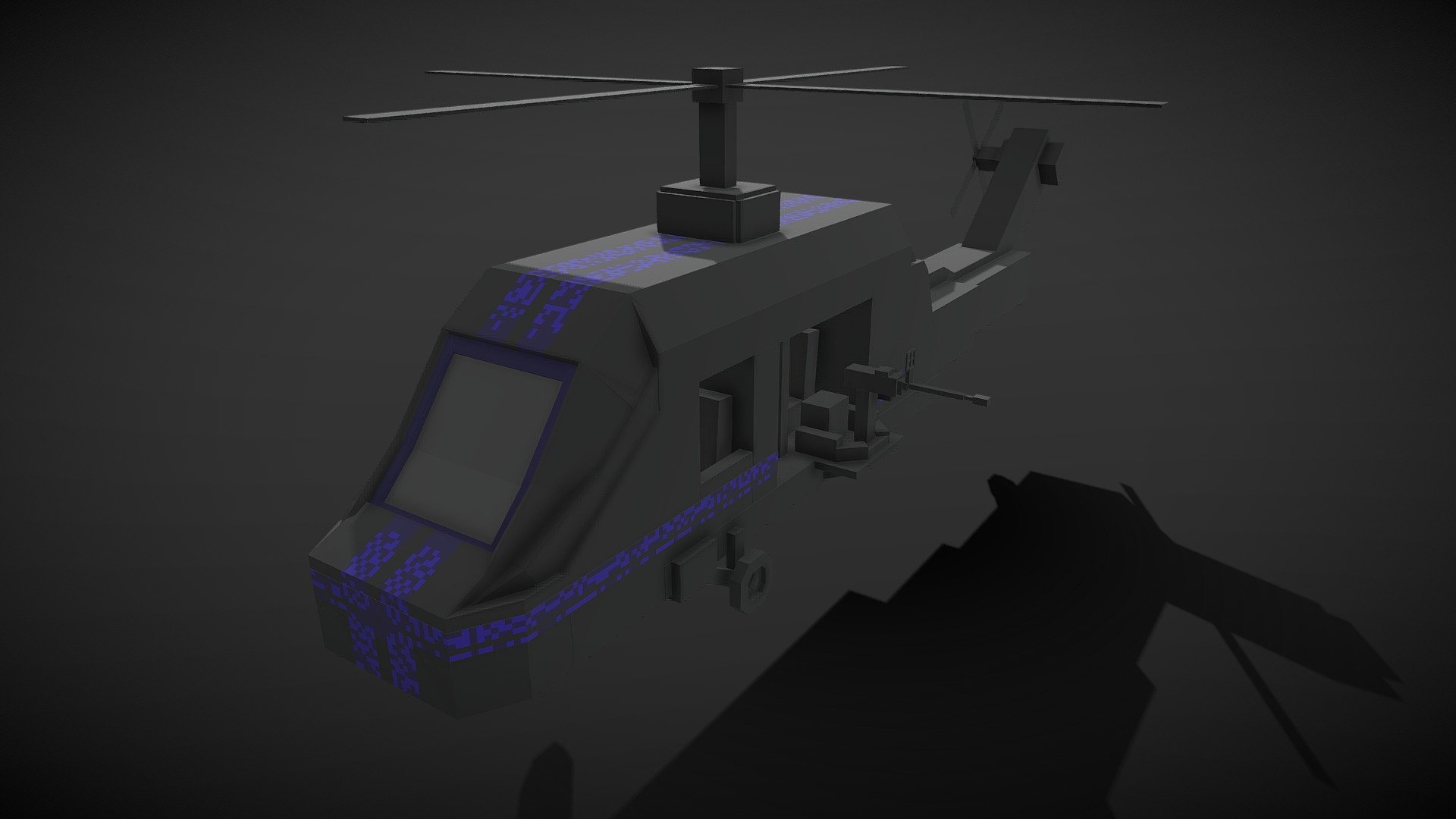 Helicopter - 3D model by Mark Alfred (@MarkAlfred) [3db32c7] - Sketchfab