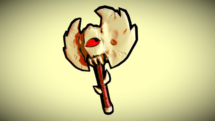Necromantic Axe (Cult Of The Lamb Fanart) 3D Model