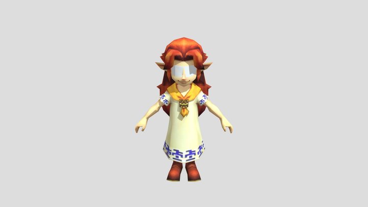 Zelda Ocarina Of Time 3D Malon Child 3D Model
