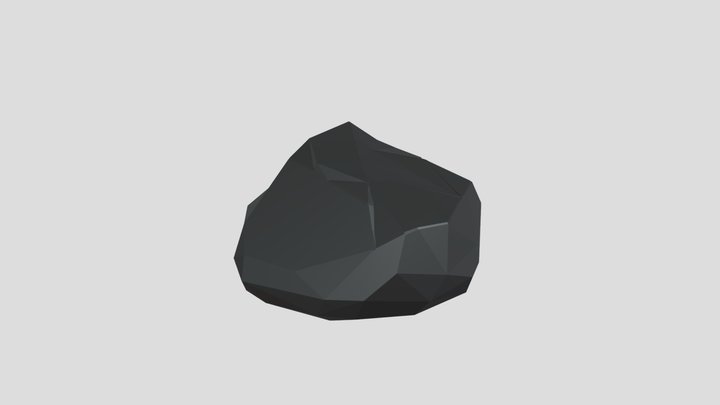 Low Poly Rock 3D Model