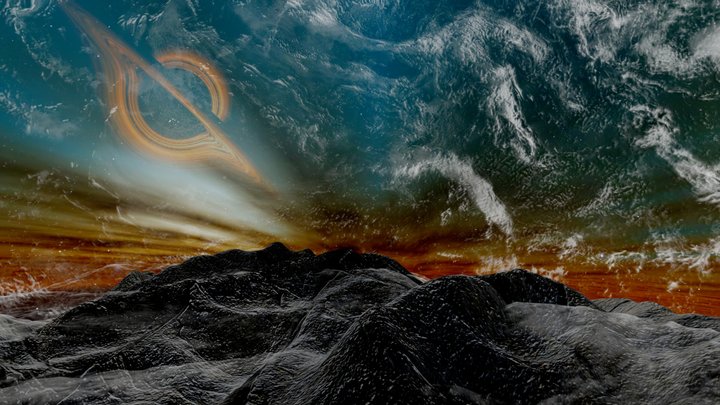 Interstellar: Gargantua from Manns' planet 3D Model