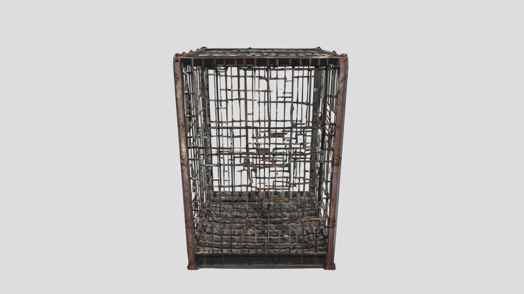 Iron Cage — 3D Model | Game Ready | PBR Textures