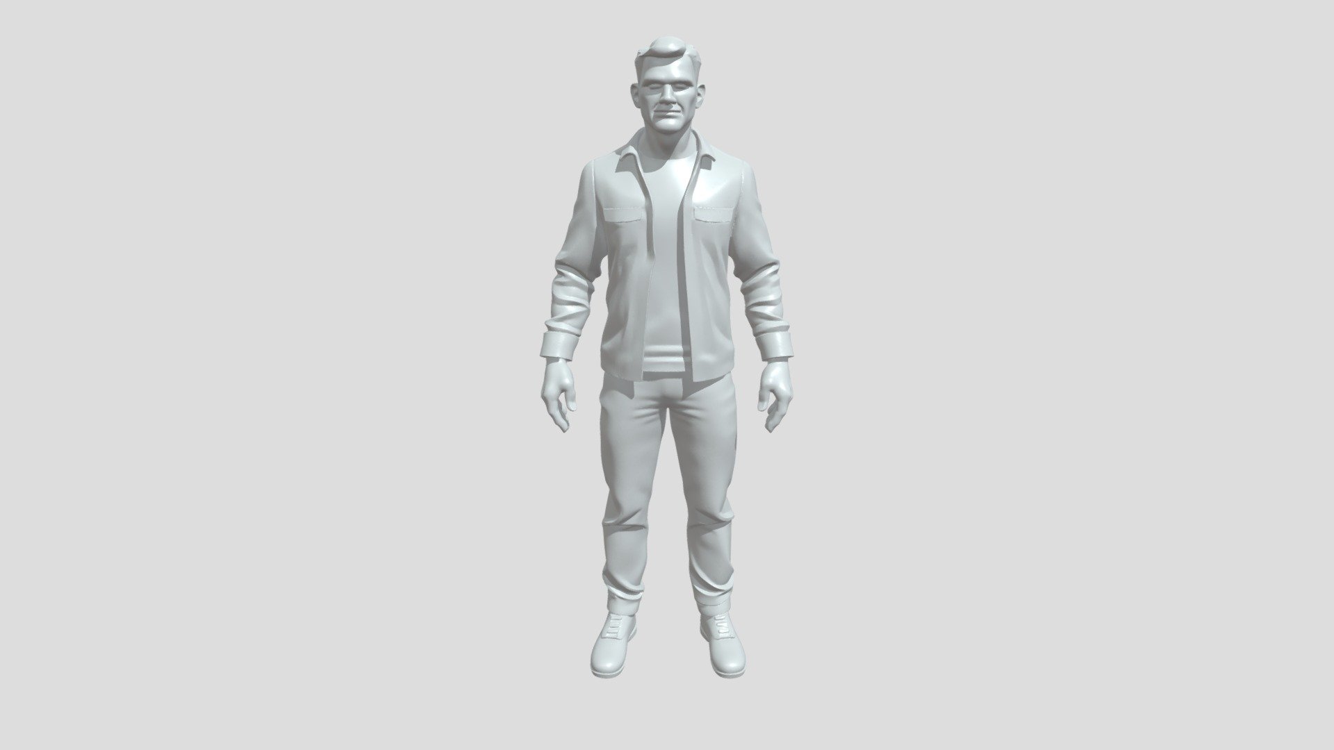 A standing man - 3D model by a01581276 [3db93e3] - Sketchfab