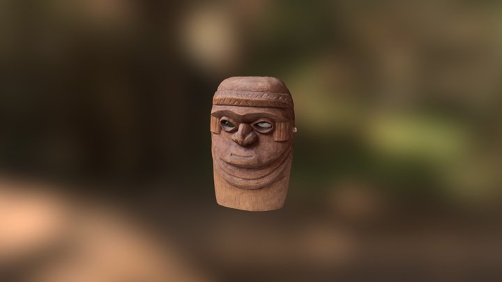 Wooden mask 3D Model