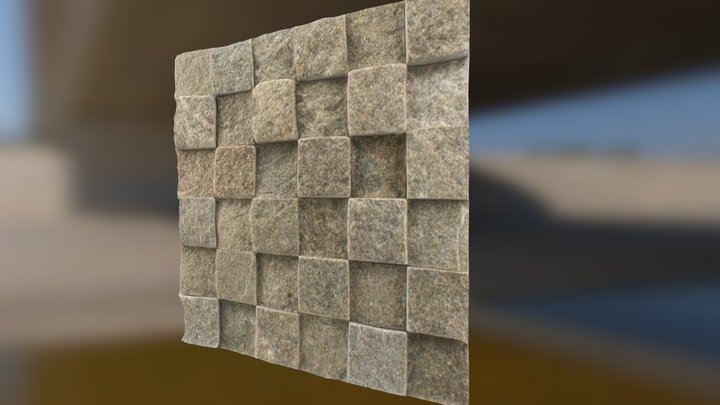 PALIMANAN - Pedra Natural - Linha Quadrante 3D Model