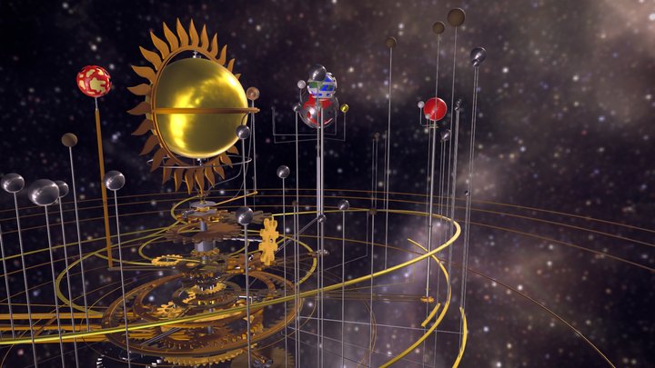 Animated Orrery 3D Model