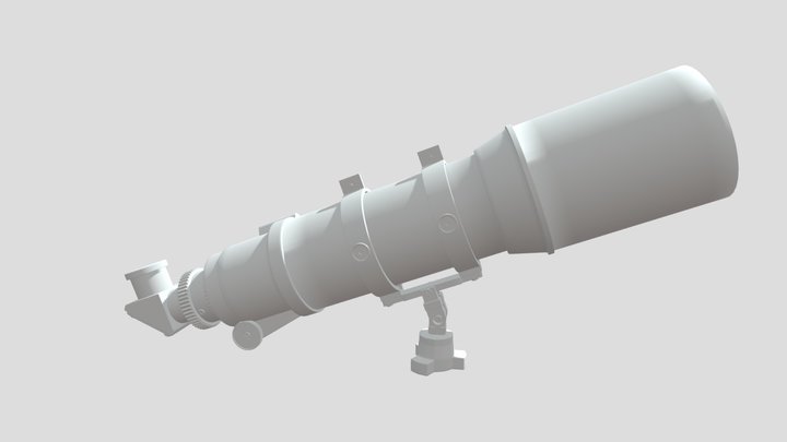 Telescope High Poly 3D Model