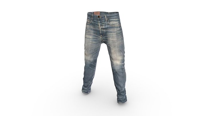 Denim Jeans (Game Ready / 2K PBR) 3D Model