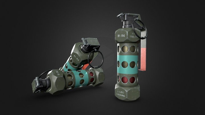 M84 Stun Grenade "Flashbang" 3D Model