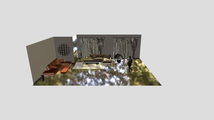 furniture_booth_low1 3D Model