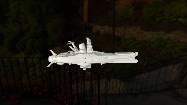 Spacebattleshipyamatosmoothed 3D Model