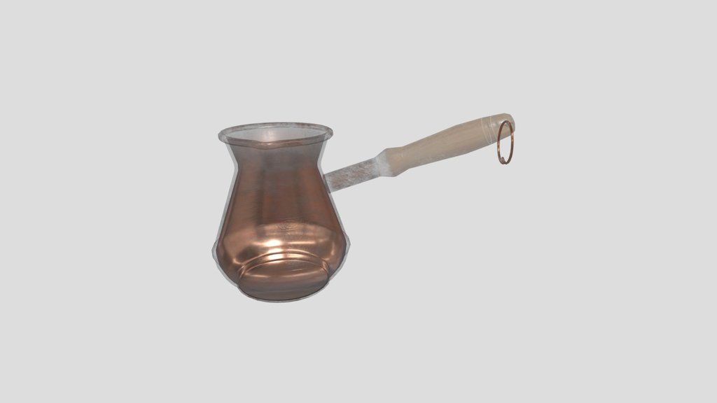 Vintage Metal Turkish Coffee Pot