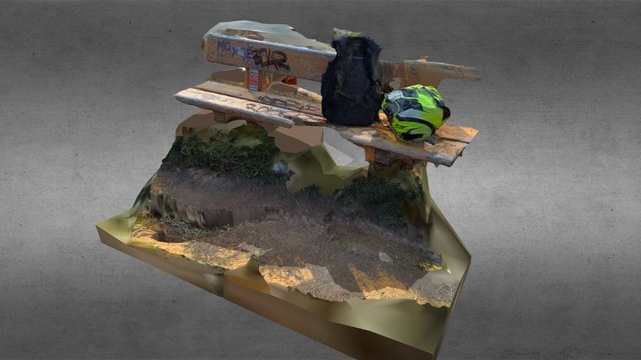 Martello Trail Bench 3D Model