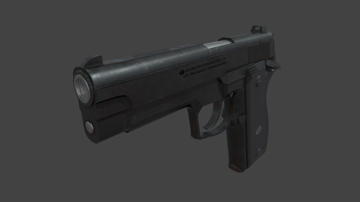 ROK Army Daewoo K5 Pistol 3D Model