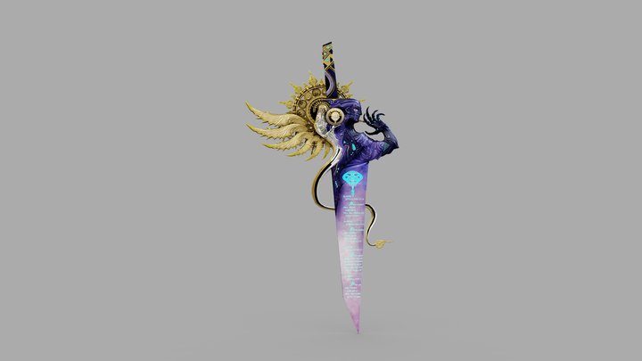 Orphan - Stylized Sword 3D Model