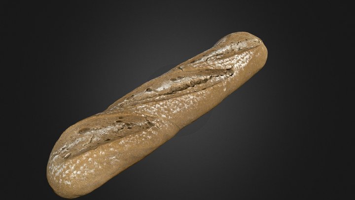 Photo Scanned Bread #02 3D Model