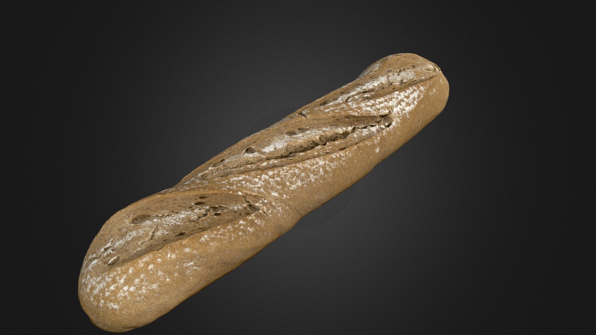 Photo Scanned Bread #02 — Sketchfab embed 3D viewer
