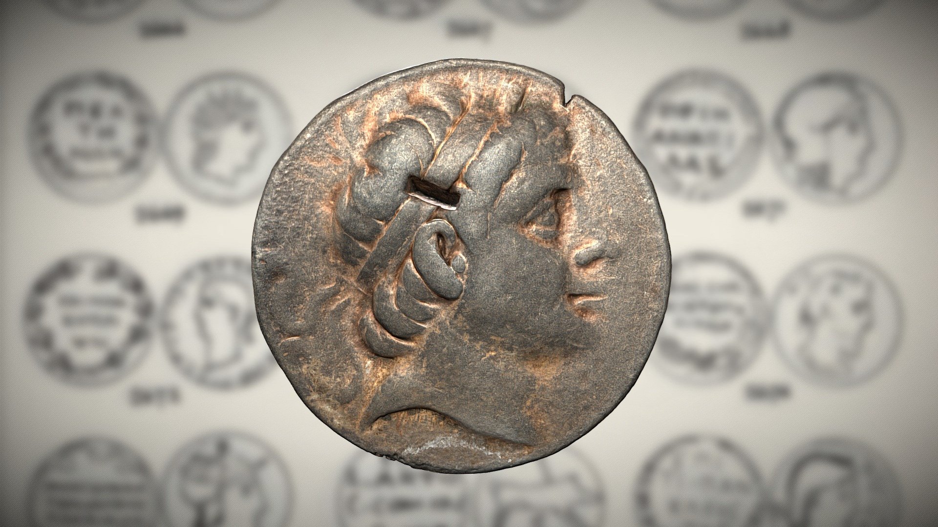 Silver Tetradrachm of Seleucus III Ceranus Download Free 3D model by