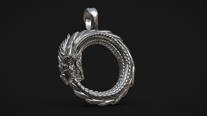 Pingente Jormugandr 3D Model