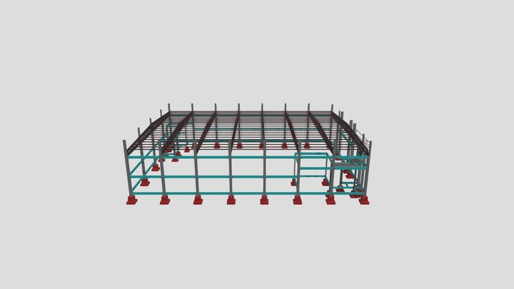 Modelagem Estrutural 3D - 3D Model