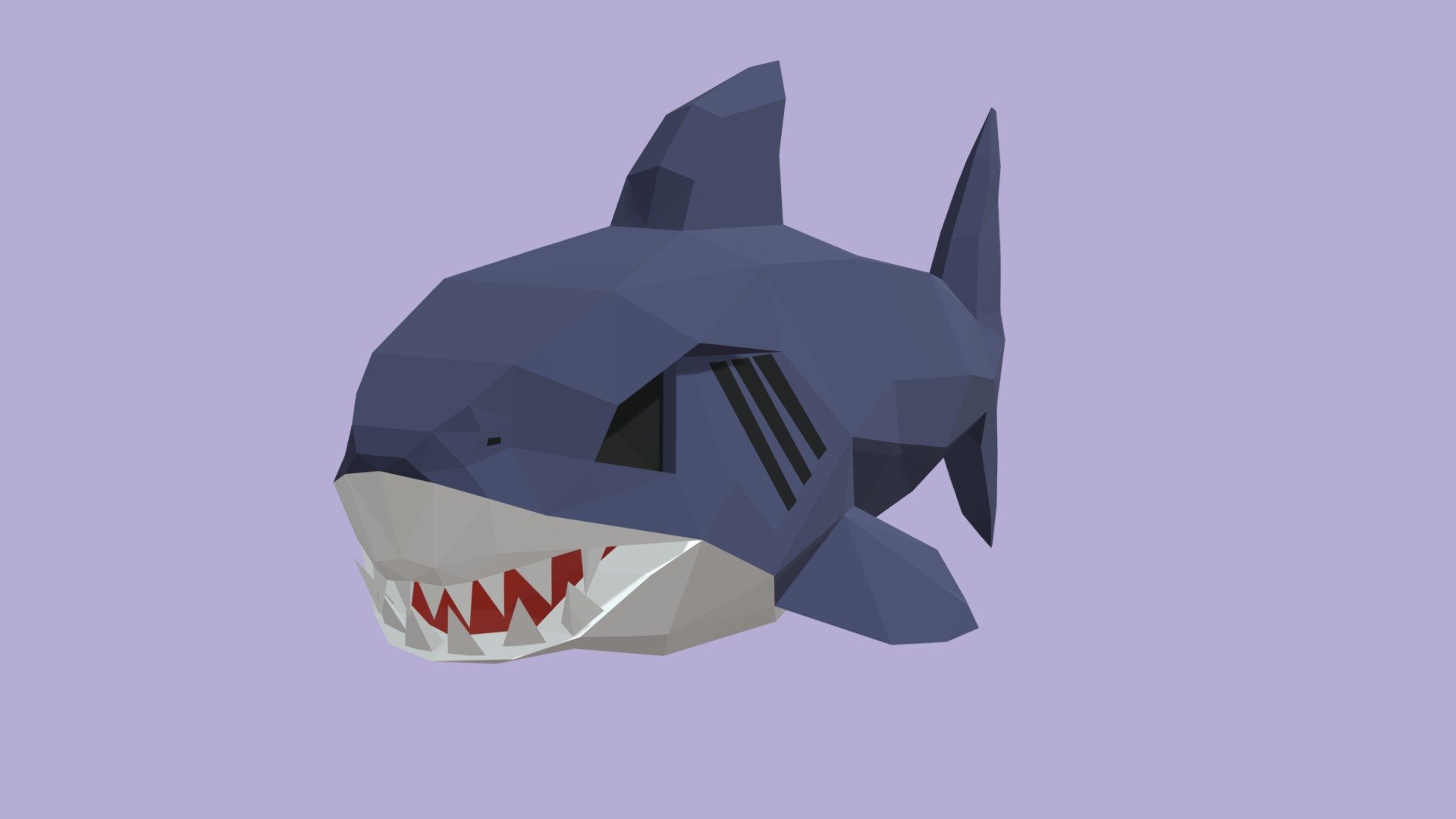 Low poly shark - Download Free 3D model by Alex (@alemue) [3dc53b1 ...