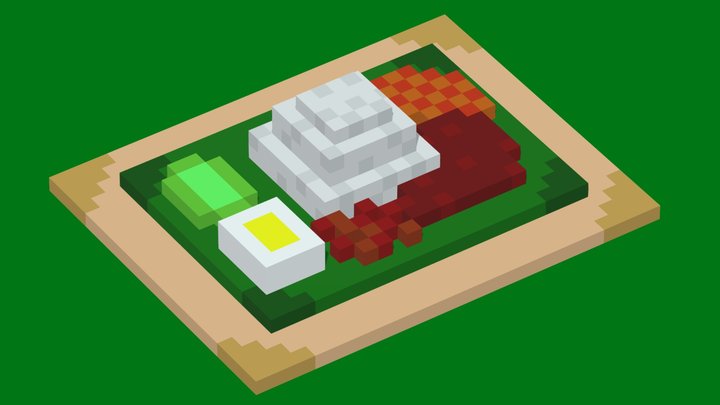 Nasi Lemak 3D Model