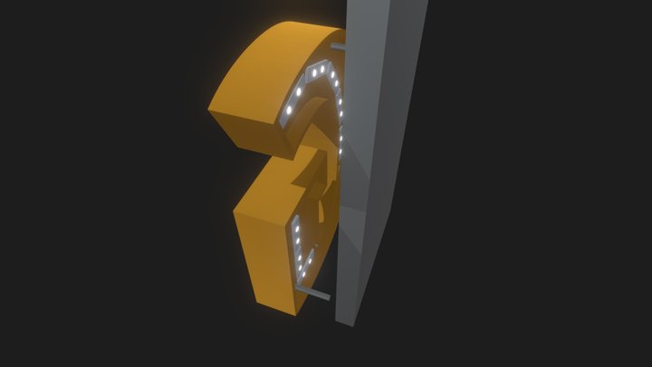 PÍSMENO MINI BACK 3D Model