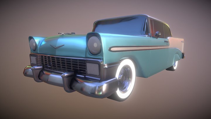 1956 Chevy Bel Air 3D Model
