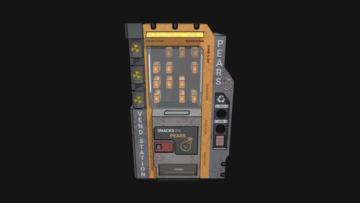 Pears Vend Machine 3D Model