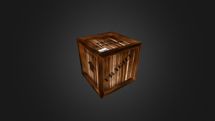 Shipping Crate 3D Model
