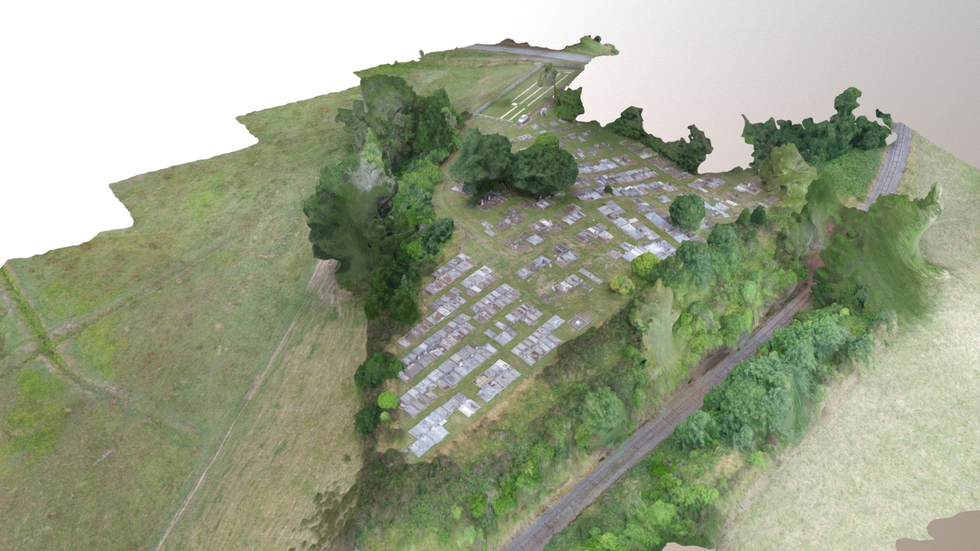 Eketahuna Mangaoranga Cemetery 26 Jan 2018 3D model by Tararua