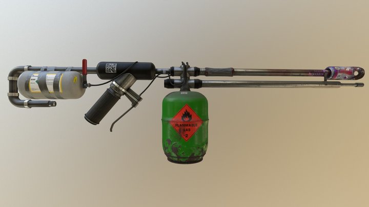 Flamethrower 3D Model