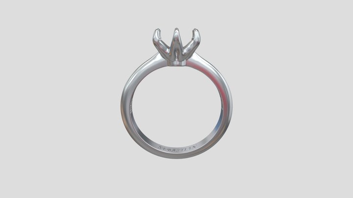 Sebastian's Solitaire with Stamps 3D Model