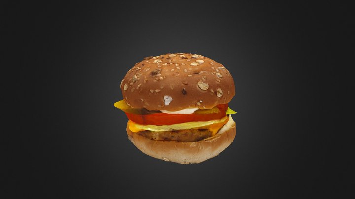 CBJ Handy Size Burger - DSLR (Final) 3D Model
