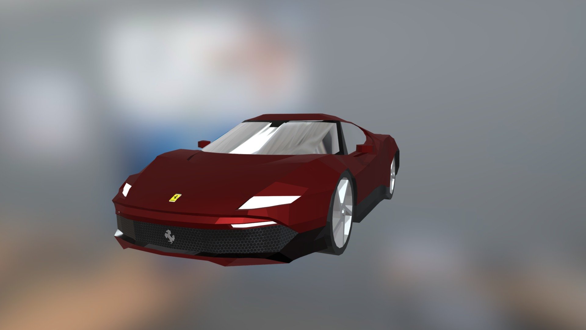 Ferrari SP38 Deborah | Low Poly | DOWNLOAD